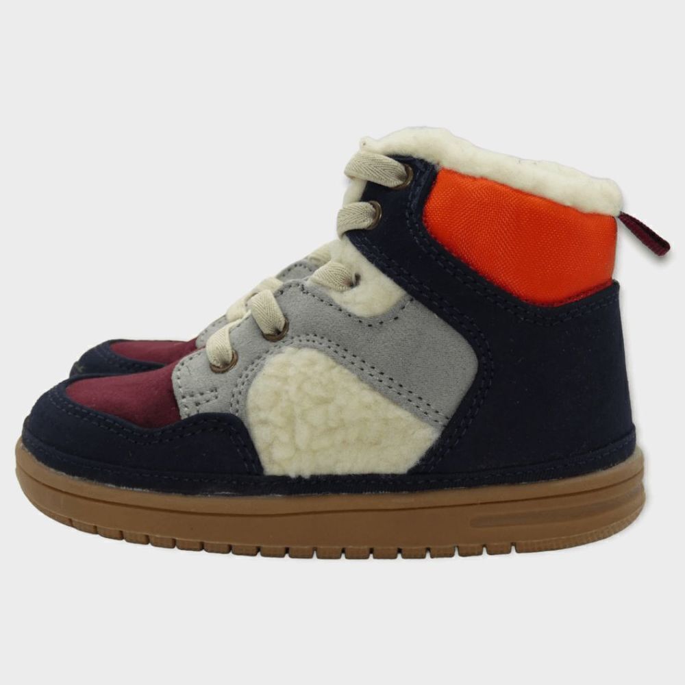 Gap Baby Sherpa Color Block High Top Sneakers Size 8 - Picture 3 of 9